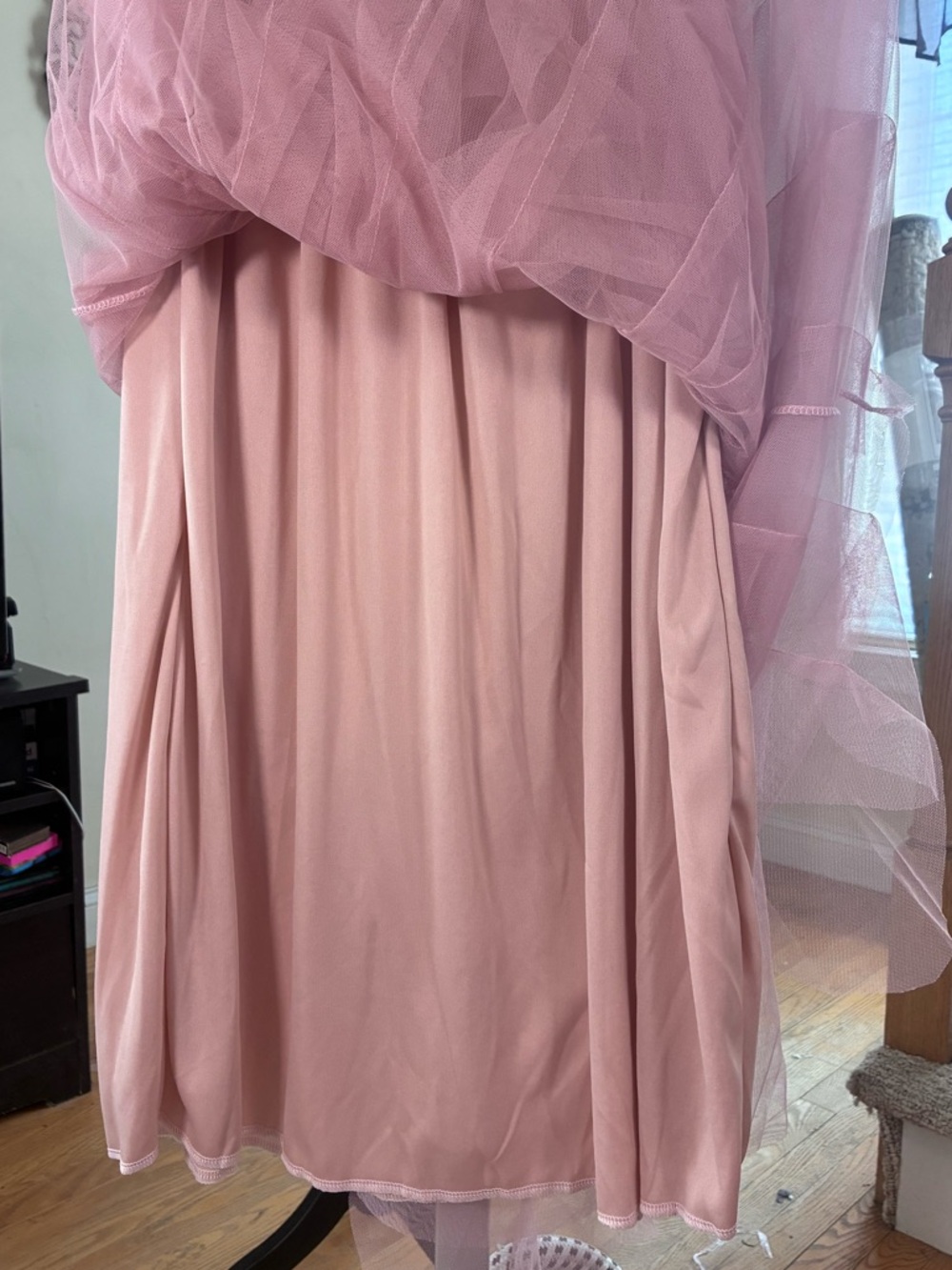 Pink Tiered Tulle Ruffle Skirt Size S Fairycore Balletcore Coquette NWT - Picture 2 of 5